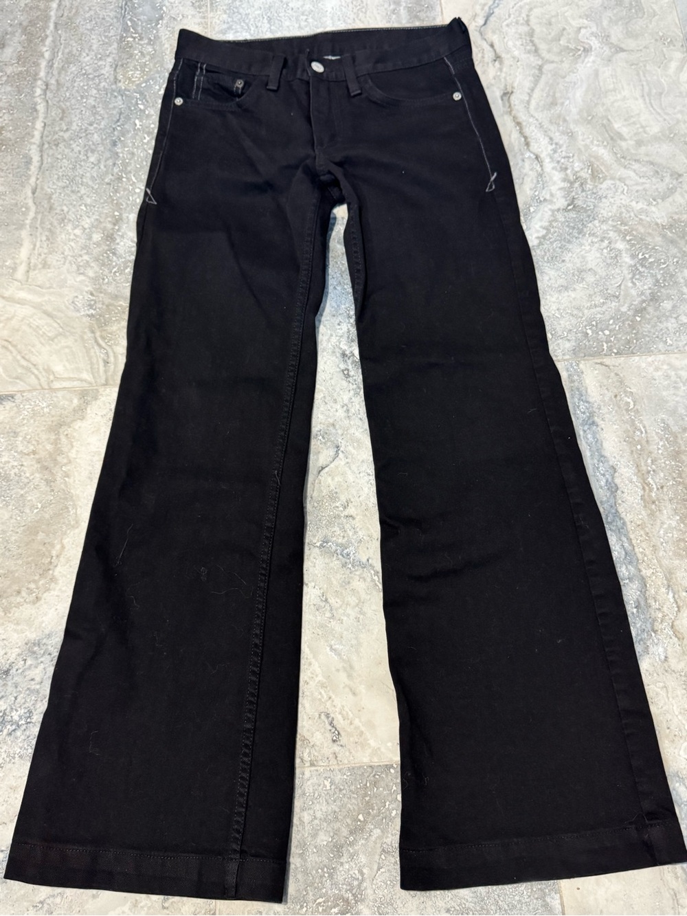 Armani Exchange Black Wide-Leg Jeans